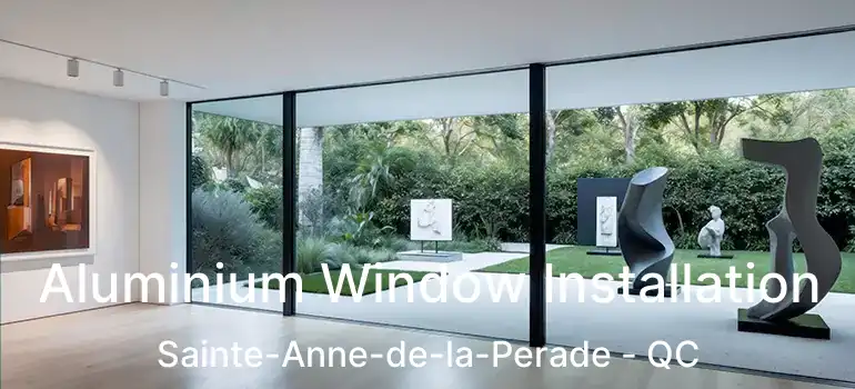  Aluminium Window Installation Sainte-Anne-de-la-Perade - QC