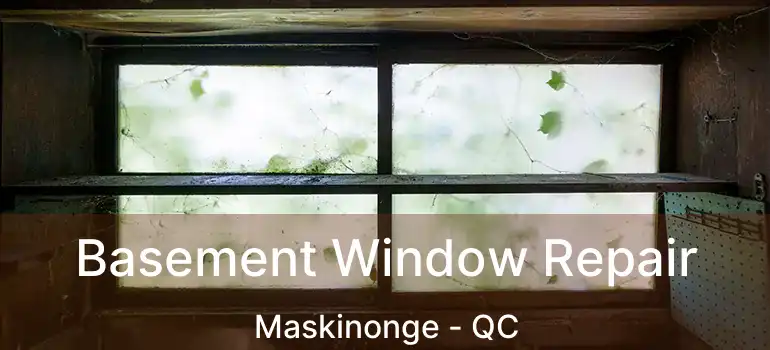  Basement Window Repair Maskinonge - QC
