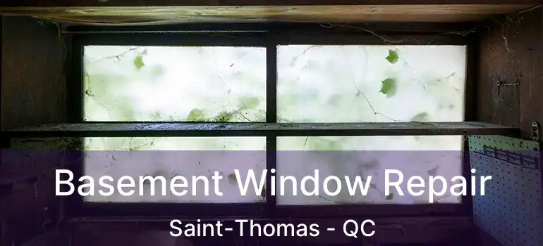  Basement Window Repair Saint-Thomas - QC