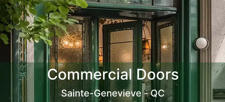  Commercial Doors Sainte-Genevieve - QC
