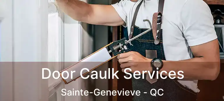  Door Caulk Services Sainte-Genevieve - QC