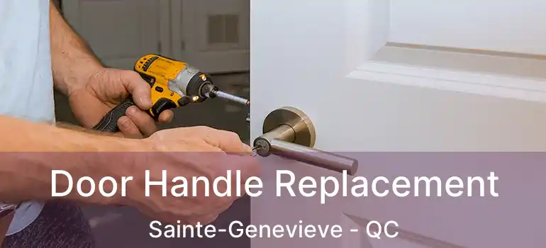 Door Handle Replacement Sainte-Genevieve - QC