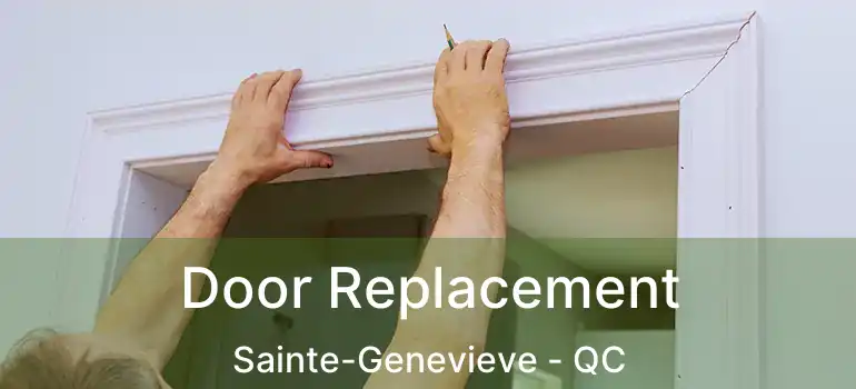  Door Replacement Sainte-Genevieve - QC