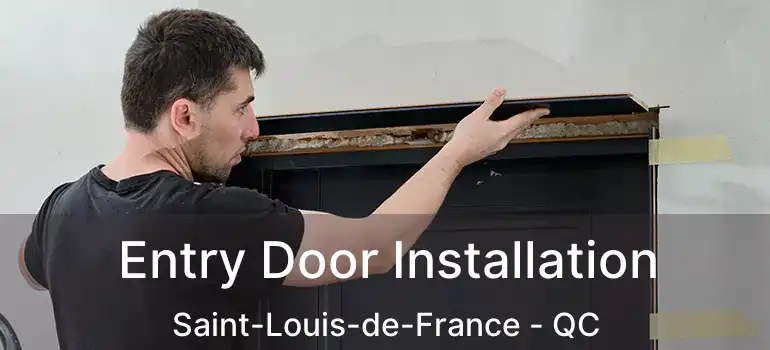 Entry Door Installation Saint-Louis-de-France - QC