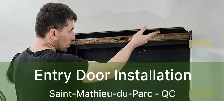  Entry Door Installation Saint-Mathieu-du-Parc - QC