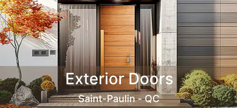  Exterior Doors Saint-Paulin - QC