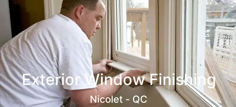  Exterior Window Finishing Nicolet - QC