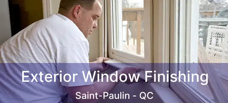  Exterior Window Finishing Saint-Paulin - QC