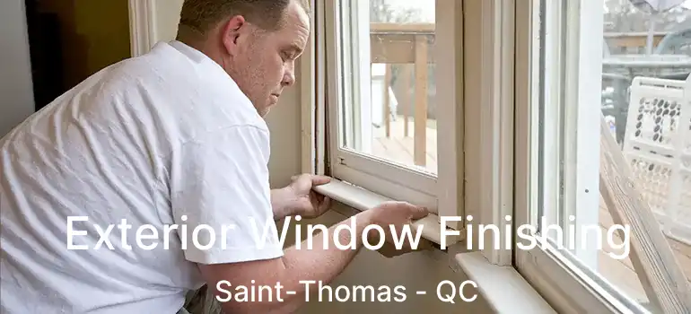  Exterior Window Finishing Saint-Thomas - QC