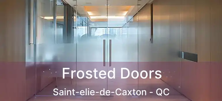  Frosted Doors Saint-elie-de-Caxton - QC