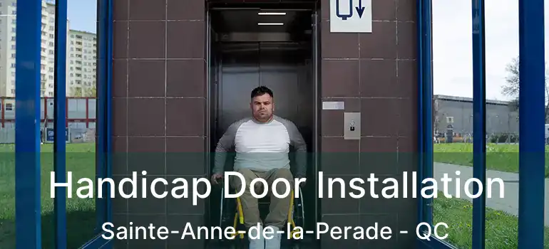  Handicap Door Installation Sainte-Anne-de-la-Perade - QC
