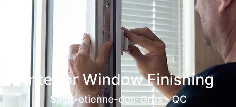  Interior Window Finishing Saint-etienne-des-Gres - QC