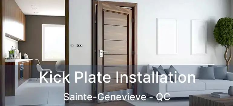  Kick Plate Installation Sainte-Genevieve - QC