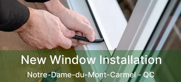  New Window Installation Notre-Dame-du-Mont-Carmel - QC