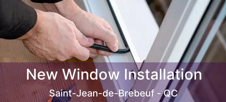  New Window Installation Saint-Jean-de-Brebeuf - QC