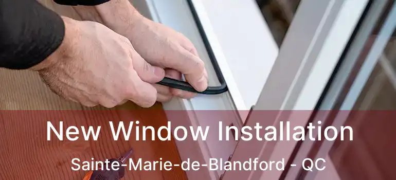  New Window Installation Sainte-Marie-de-Blandford - QC