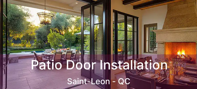  Patio Door Installation Saint-Leon - QC