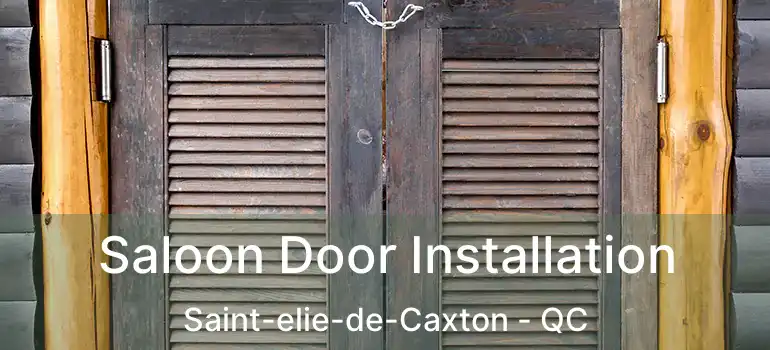  Saloon Door Installation Saint-elie-de-Caxton - QC