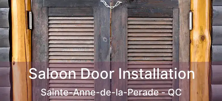 Saloon Door Installation Sainte-Anne-de-la-Perade - QC