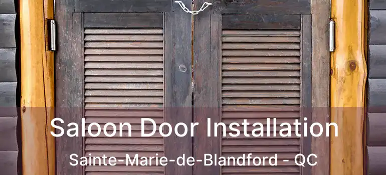  Saloon Door Installation Sainte-Marie-de-Blandford - QC