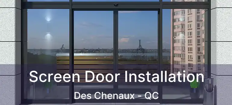  Screen Door Installation Des Chenaux - QC