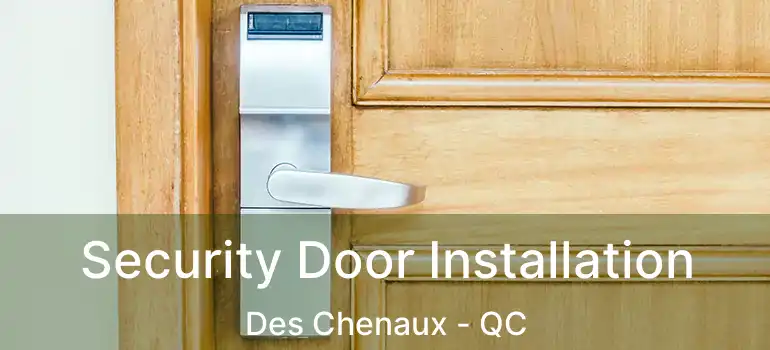  Security Door Installation Des Chenaux - QC