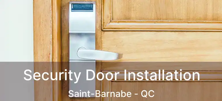  Security Door Installation Saint-Barnabe - QC