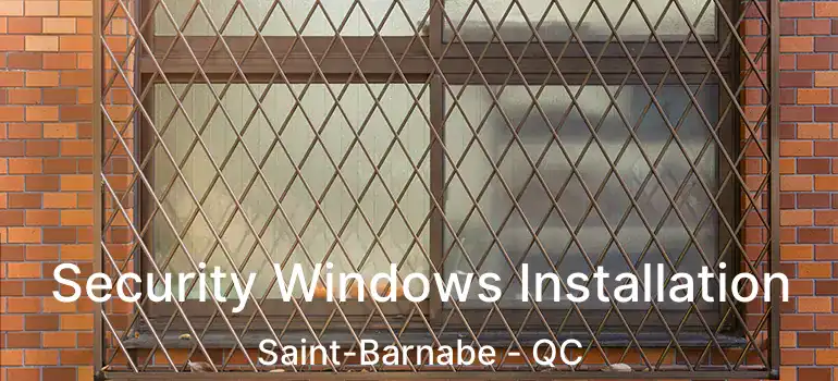  Security Windows Installation Saint-Barnabe - QC