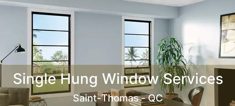  Single Hung Window Services Saint-Thomas - QC