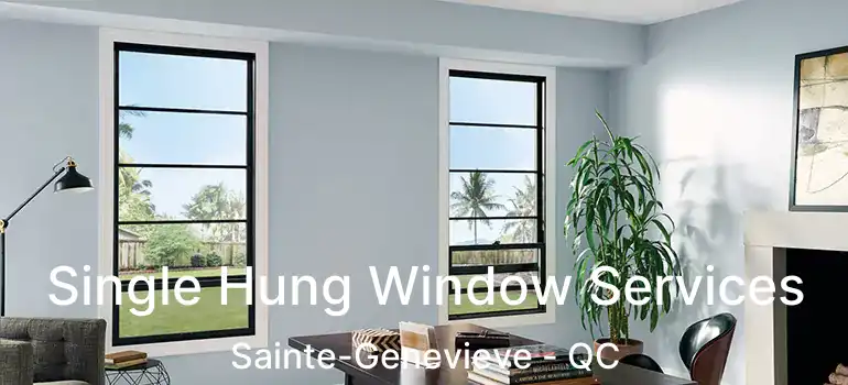  Single Hung Window Services Sainte-Genevieve - QC