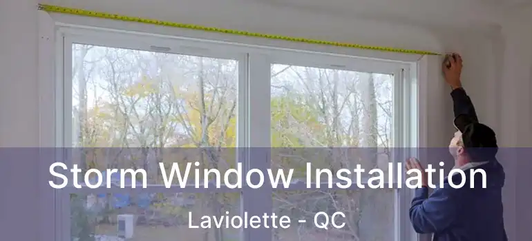  Storm Window Installation Laviolette - QC
