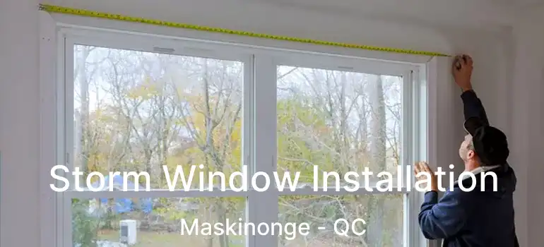  Storm Window Installation Maskinonge - QC
