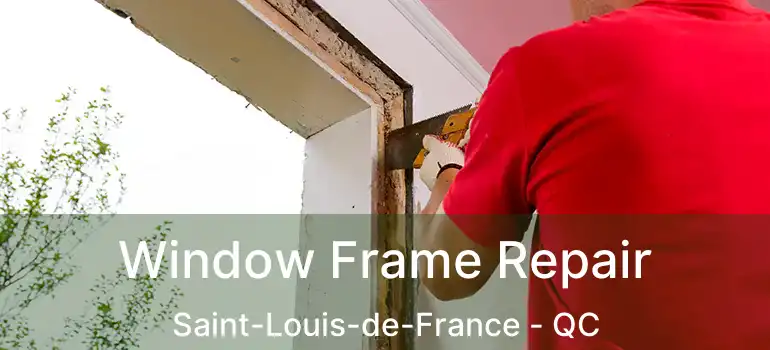  Window Frame Repair Saint-Louis-de-France - QC