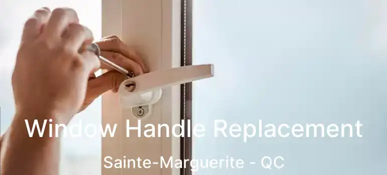  Window Handle Replacement Sainte-Marguerite - QC