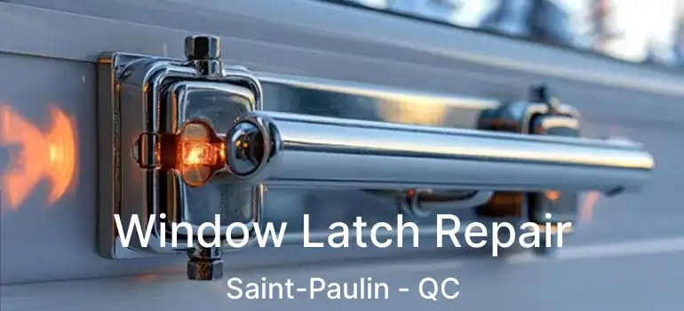  Window Latch Repair Saint-Paulin - QC