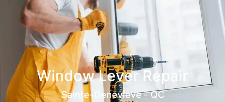  Window Lever Repair Sainte-Genevieve - QC