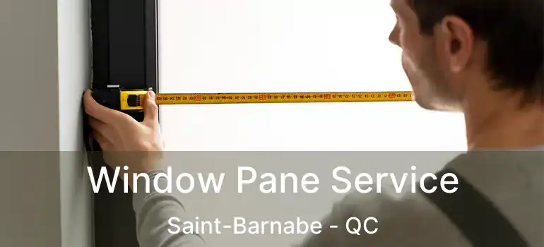  Window Pane Service Saint-Barnabe - QC