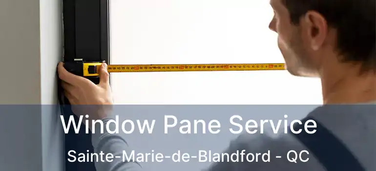  Window Pane Service Sainte-Marie-de-Blandford - QC
