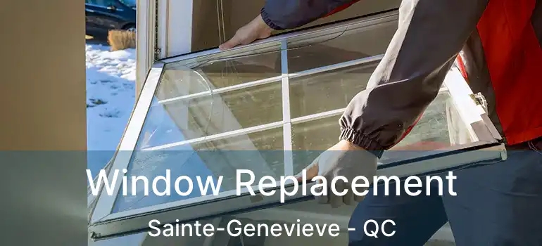  Window Replacement Sainte-Genevieve - QC