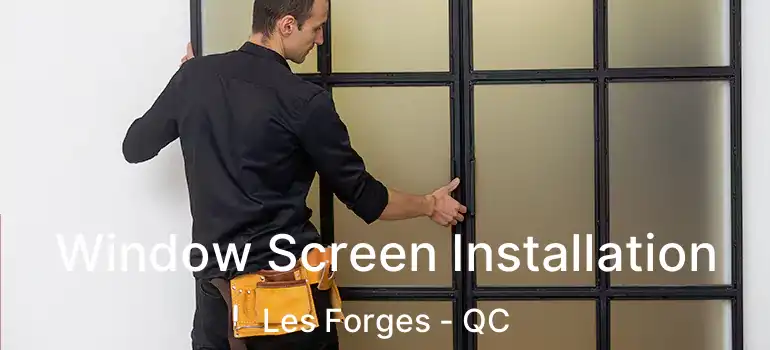  Window Screen Installation Les Forges - QC