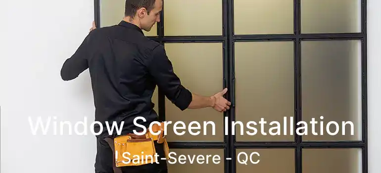  Window Screen Installation Saint-Severe - QC